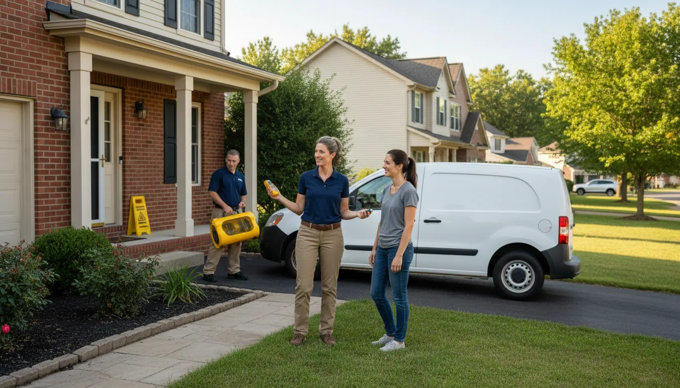 Residential water damage restoration in Sheppton, PA